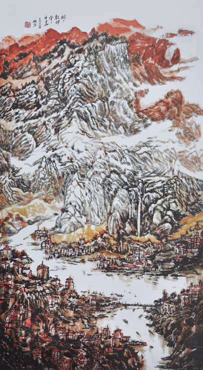 朗朗乾坤堂堂中华 146cm×82cm